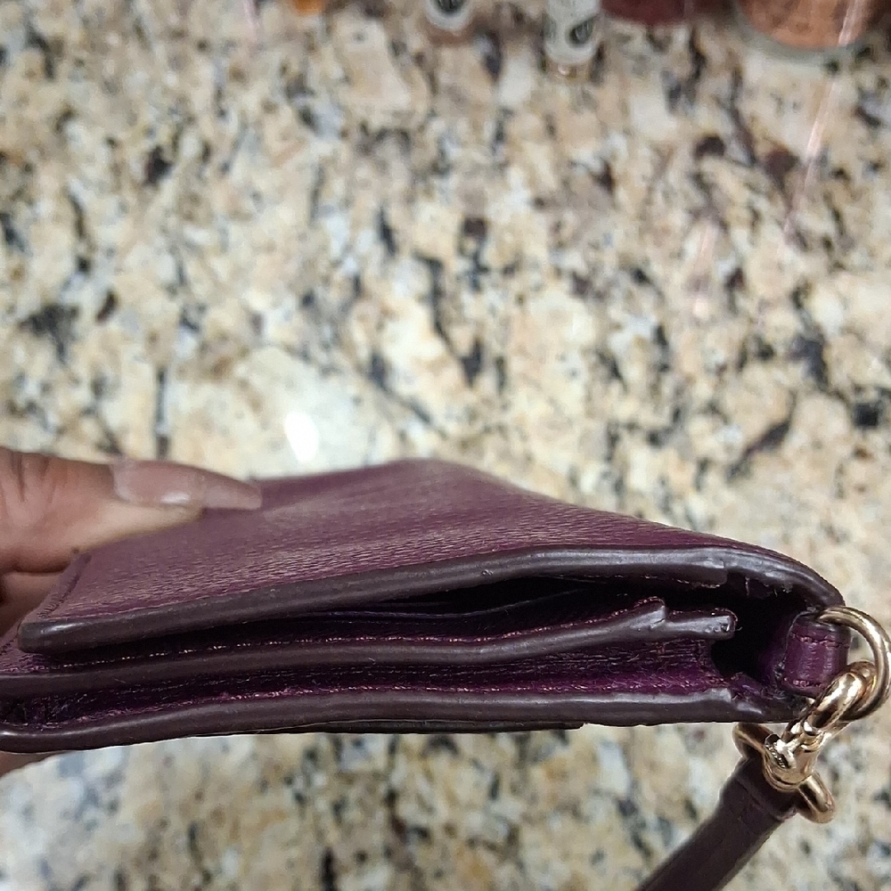 Coach Burgundy Wallet and Card Holder Set EUC - Picture 7 of 9